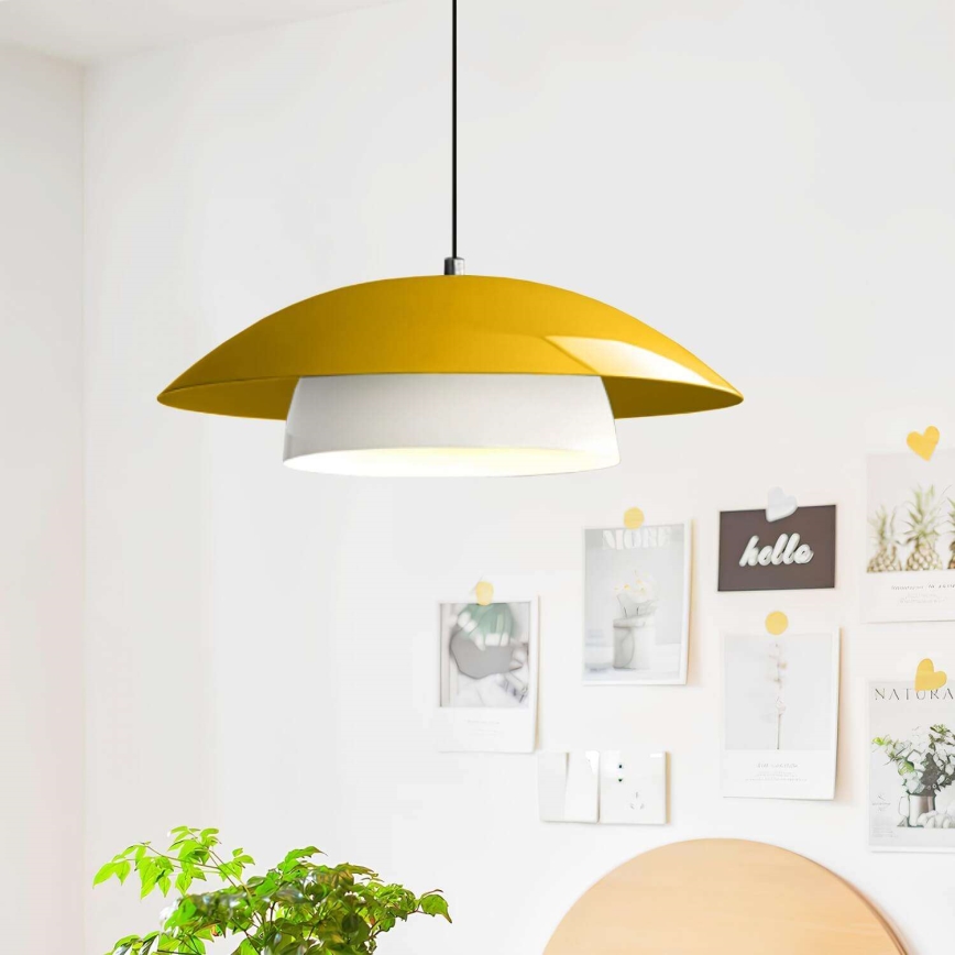 Pakabinamas šviestuvas ant laido MOONLIGH 1xE27/40W/230V geltonas