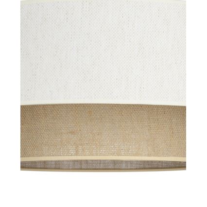 Pakabinamas šviestuvas ant laido NATIA 1xE27/60W/230V Ø 45 cm baltas/rudas