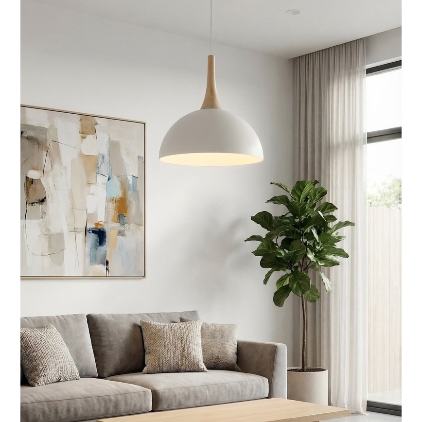 Pakabinamas šviestuvas ant laido NAUTICA, 1xGX53/12W/230V, baltas