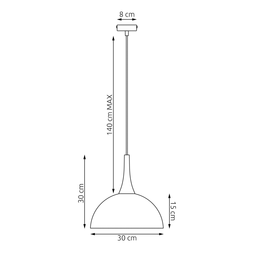 Pakabinamas šviestuvas ant laido NAUTICA, 1xGX53/12W/230V, baltas