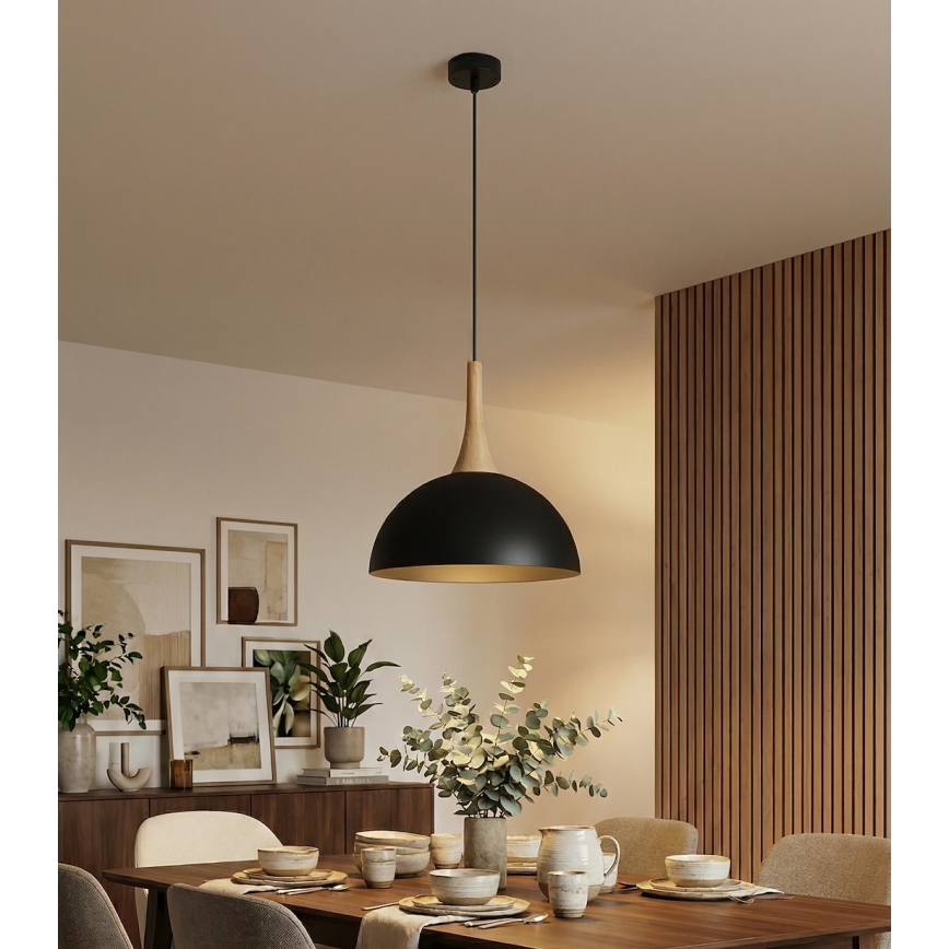 Pakabinamas šviestuvas ant laido NAUTICA 1xGX53/12W/230V juodas