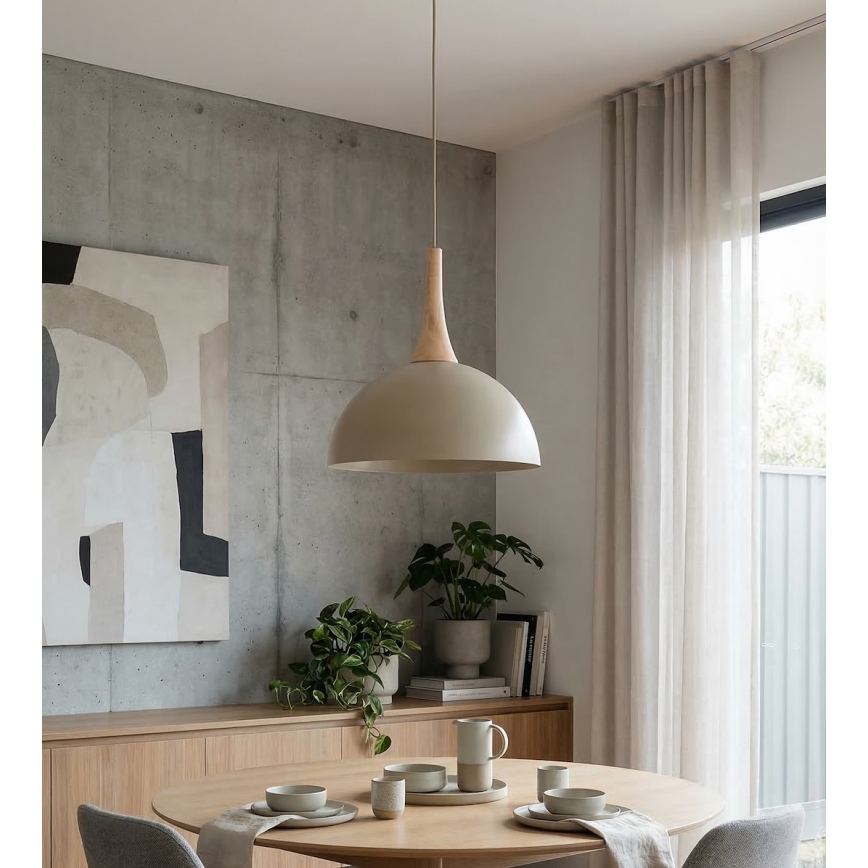 Pakabinamas šviestuvas ant laido NAUTICA 1xGX53/12W/230V smėlio spalvos