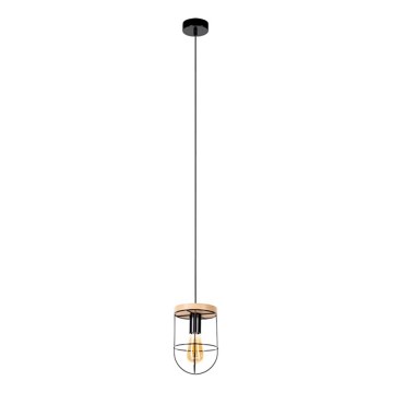 Pakabinamas šviestuvas ant laido NETUNO 1xE27/60W/230V ąžuolas