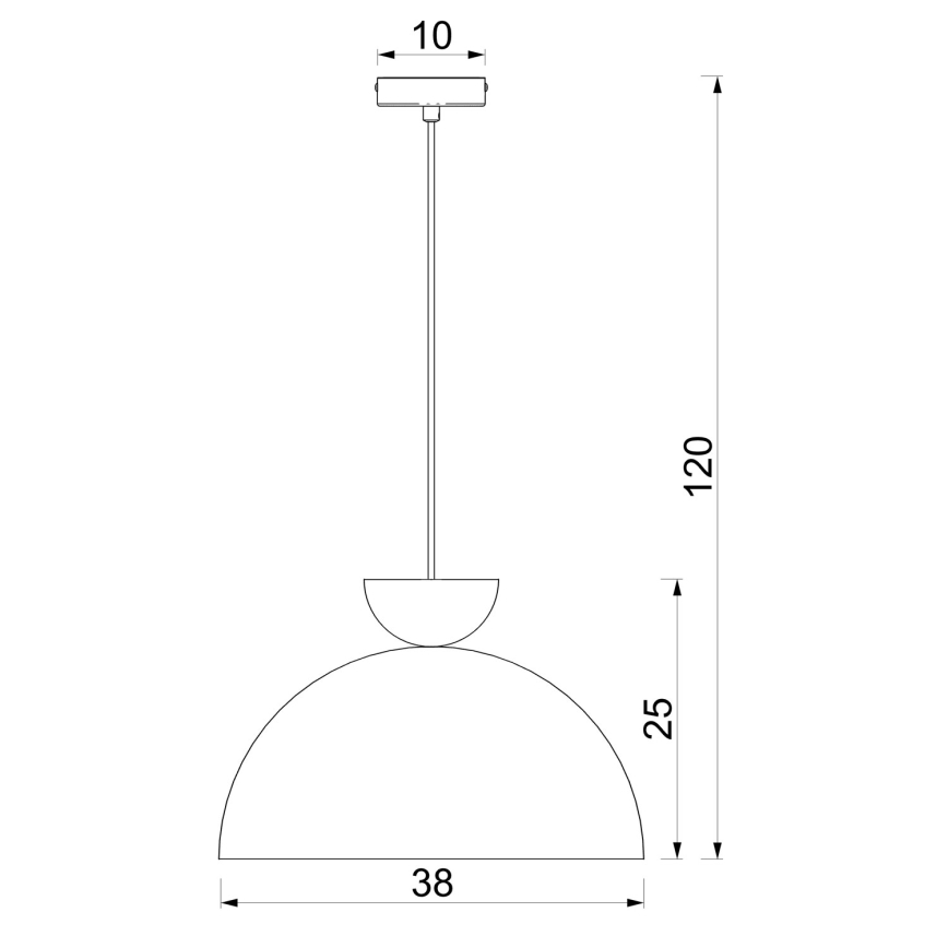 Pakabinamas šviestuvas ant laido NEVIS 1xE27/15W/230V, skersmuo 38 cm, kreminis