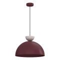Pakabinamas šviestuvas ant laido NEVIS 1xE27/15W/230V, Ø 38 cm, bordo
