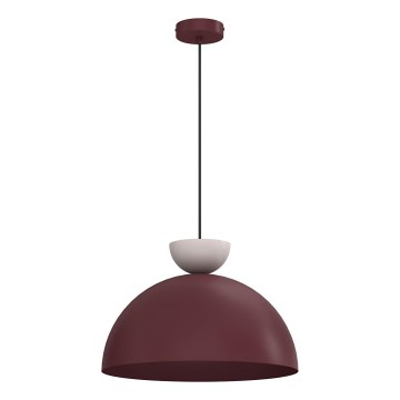 Pakabinamas šviestuvas ant laido NEVIS 1xE27/15W/230V, Ø 38 cm, bordo