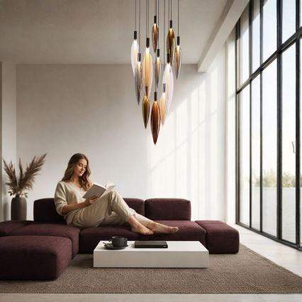 Pakabinamas šviestuvas ant laido NORDIC 11xG9/5W/230V juodas