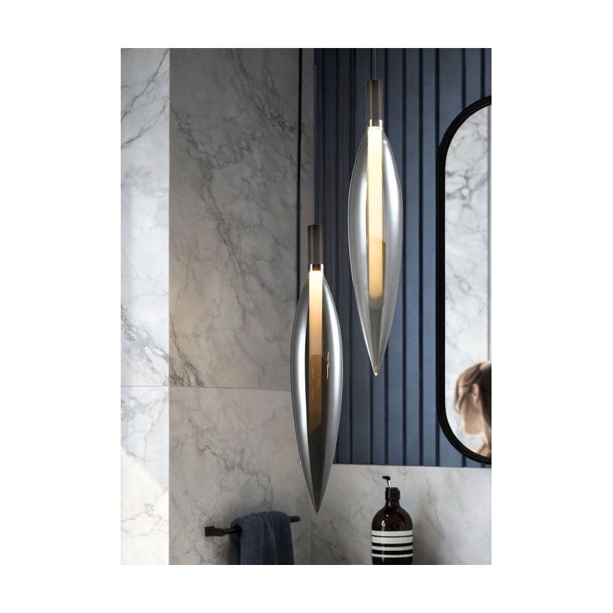 Pakabinamas šviestuvas ant laido NORDIC 1xG9/5W/230V juodas chromas