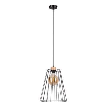 Pakabinamas šviestuvas ant laido ORAZIO 1xE27/60W/230V ąžuolas