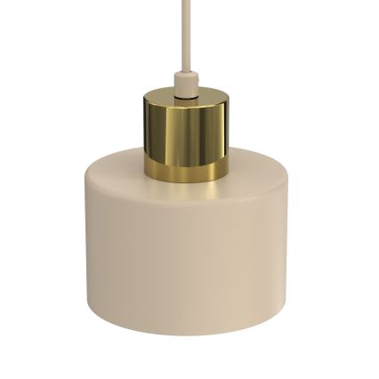 Pakabinamas šviestuvas ant laido PARKLA 1xE27/15W/230V smėlinis/auksinis