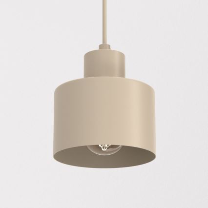 Pakabinamas šviestuvas ant laido PARKLA 1xE27/15W/230V, smėlio spalvos