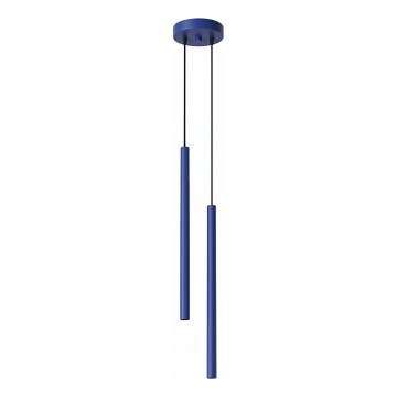 Pakabinamas šviestuvas ant laido PASTELO 2xG9/8W/230V mėlynas