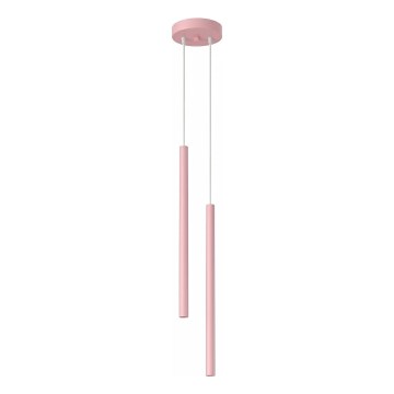 Pakabinamas šviestuvas ant laido PASTELO 2xG9/8W/230V, rožinis