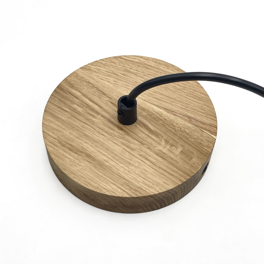 Pakabinamas šviestuvas ant laido PIA 1xE27/60W/230V, skersmuo 30 cm, ąžuolas