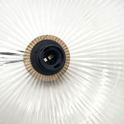 Pakabinamas šviestuvas ant laido PIA 1xE27/60W/230V, skersmuo 30 cm, ąžuolas