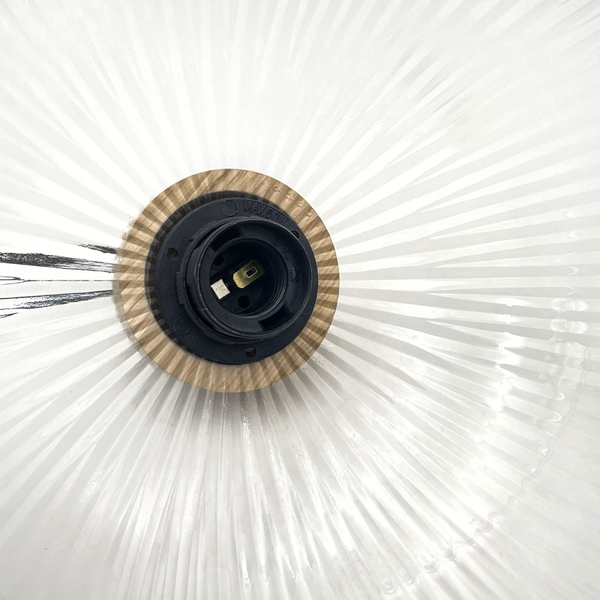 Pakabinamas šviestuvas ant laido PIA 1xE27/60W/230V, skersmuo 30 cm, ąžuolas