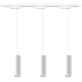 Pakabinamas šviestuvas ant laido PIPE bėgelinei sistemai, 3xGU10/10W/230V, baltas