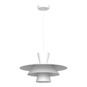 Pakabinamas šviestuvas ant laido PLATO 1xE27/15W/230V baltas