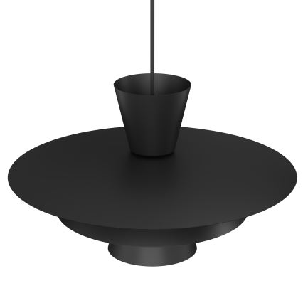 Pakabinamas šviestuvas ant laido PLATO 1xE27/15W/230V juodas