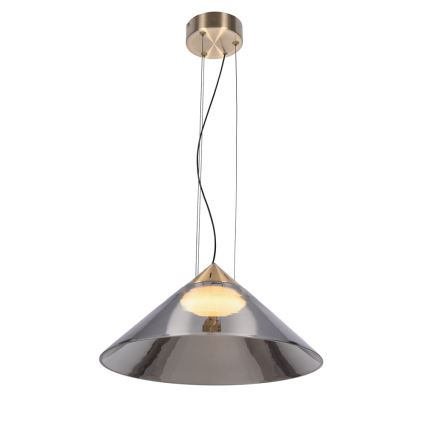 Pakabinamas šviestuvas ant laido PRESTO 1xGX53/10W/230V, skersmuo 42 cm, auksinis / dūminės pilkos