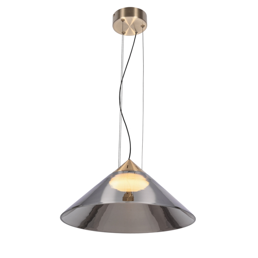 Pakabinamas šviestuvas ant laido PRESTO 1xGX53/10W/230V, skersmuo 42 cm, auksinis / dūminės pilkos