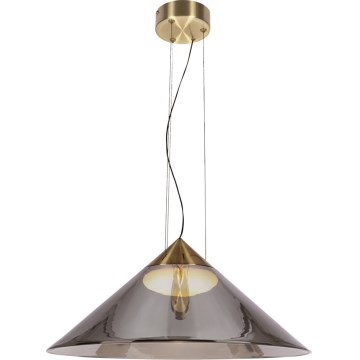 Pakabinamas šviestuvas ant laido PRESTO 1xGX53/10W/230V, skersmuo 50 cm, auksinė/dūminė pilka