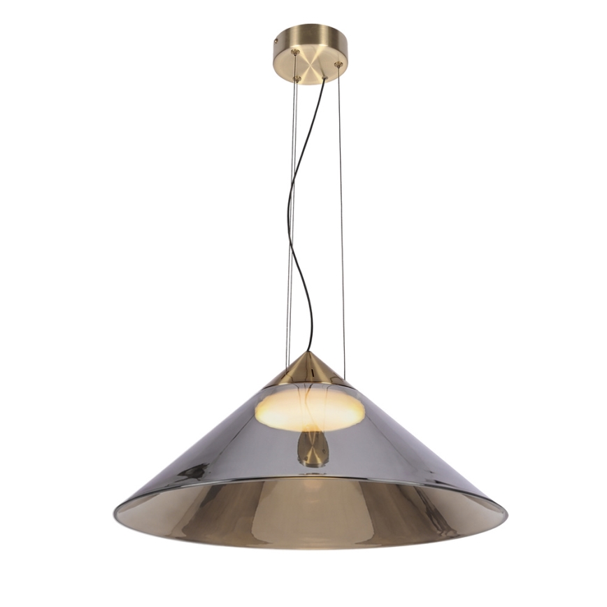 Pakabinamas šviestuvas ant laido PRESTO 1xGX53/10W/230V, skersmuo 50 cm, auksinė/dūminė pilka