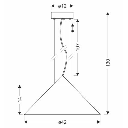 Pakabinamas šviestuvas ant laido PRESTO 1xGX53/10W/230V Ø 42 cm auksinė/dūminė smėlio spalva