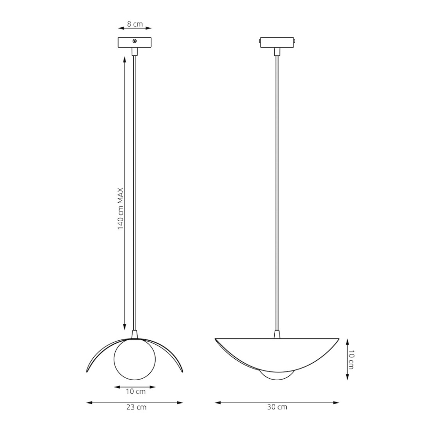 Pakabinamas šviestuvas ant laido RITUAL 1xG9/8W/230V smėlio spalvos