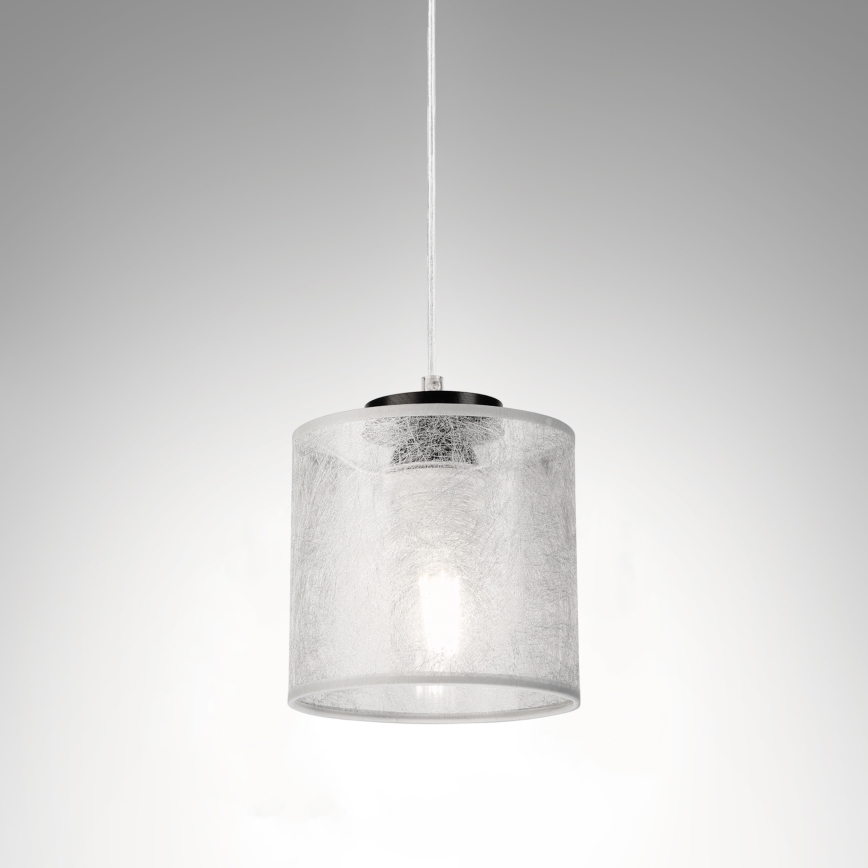 Pakabinamas šviestuvas ant laido ROSA 1xE27/60W/230V juodas/pilkas