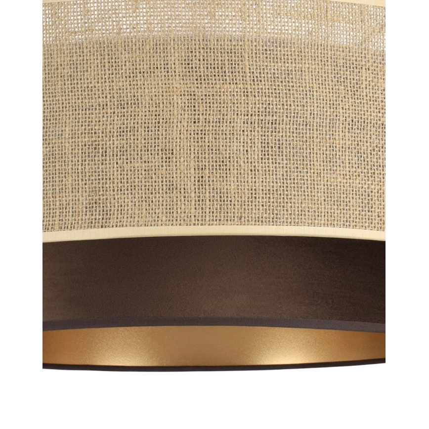 Pakabinamas šviestuvas ant laido SARTA 1xE27/60W/230V rudas/džiutas