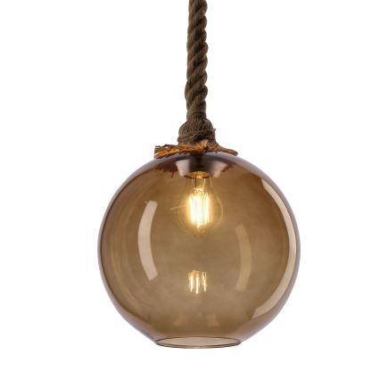 Pakabinamas šviestuvas ant laido SHEDON 1xE27/40W/230V dūminė smėlio spalva