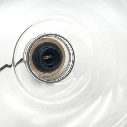 Pakabinamas šviestuvas ant laido SINGLE 1xE27/60W/230V, skersmuo 28 cm, ąžuolas