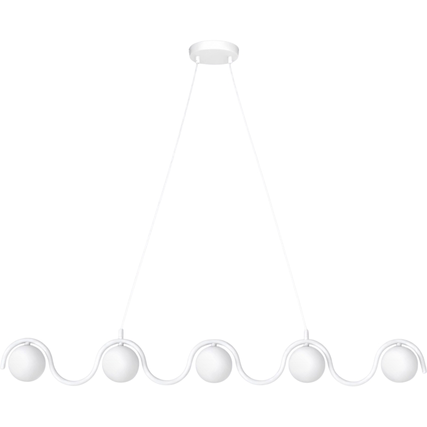 Pakabinamas šviestuvas ant laido SINUS 5xG9/8W/230V baltas