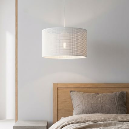 Pakabinamas šviestuvas ant laido SIRJA PLISADO 1xE27/15W/230V skersmuo 35 cm baltas