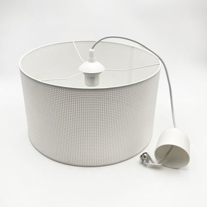 Pakabinamas šviestuvas ant laido SIRJA PLISADO 1xE27/15W/230V skersmuo 35 cm baltas