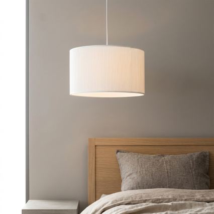 Pakabinamas šviestuvas ant laido SIRJA PLISADO 1xE27/15W/230V skersmuo 35 cm baltas