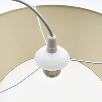 Pakabinamas šviestuvas ant laido SIRJA PLISADO 1xE27/15W/230V skersmuo 35 cm kreminė