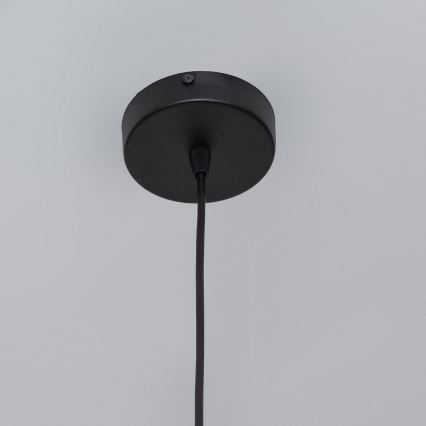 Pakabinamas šviestuvas ant laido SOLANO 1xE27/15W/230V juodas/blizgus chromas
