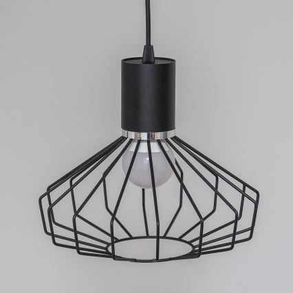 Pakabinamas šviestuvas ant laido SOLANO 3xE27/15W/230V juodas/blizgus chromas