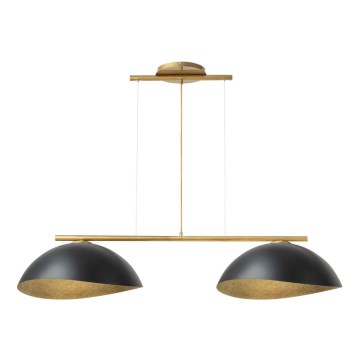 Pakabinamas šviestuvas ant laido SOLAR 2xE27/60W/230V auksinis