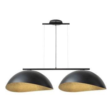 Pakabinamas šviestuvas ant laido SOLAR 2xE27/60W/230V juodas