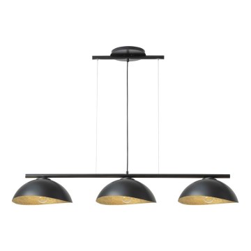 Pakabinamas šviestuvas ant laido SOLAR 3xE27/60W/230V juodas