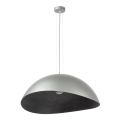 Pakabinamas šviestuvas ant laido SOLARIS 1xE27/60W/230V skersmuo 48 cm sidabrinės/juodos spalvos