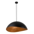 Pakabinamas šviestuvas ant laido SOLARIS 1xE27/60W/230V skersmuo 89 cm juoda/varinė