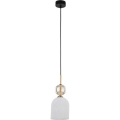 Pakabinamas šviestuvas ant laido SOPHIA 1xE14/10W/230V juoda/dūminė smėlinė/balta