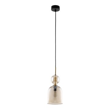 Pakabinamas šviestuvas ant laido SOPHIA 1xE14/10W/230V juoda/rūkinė smėlinė