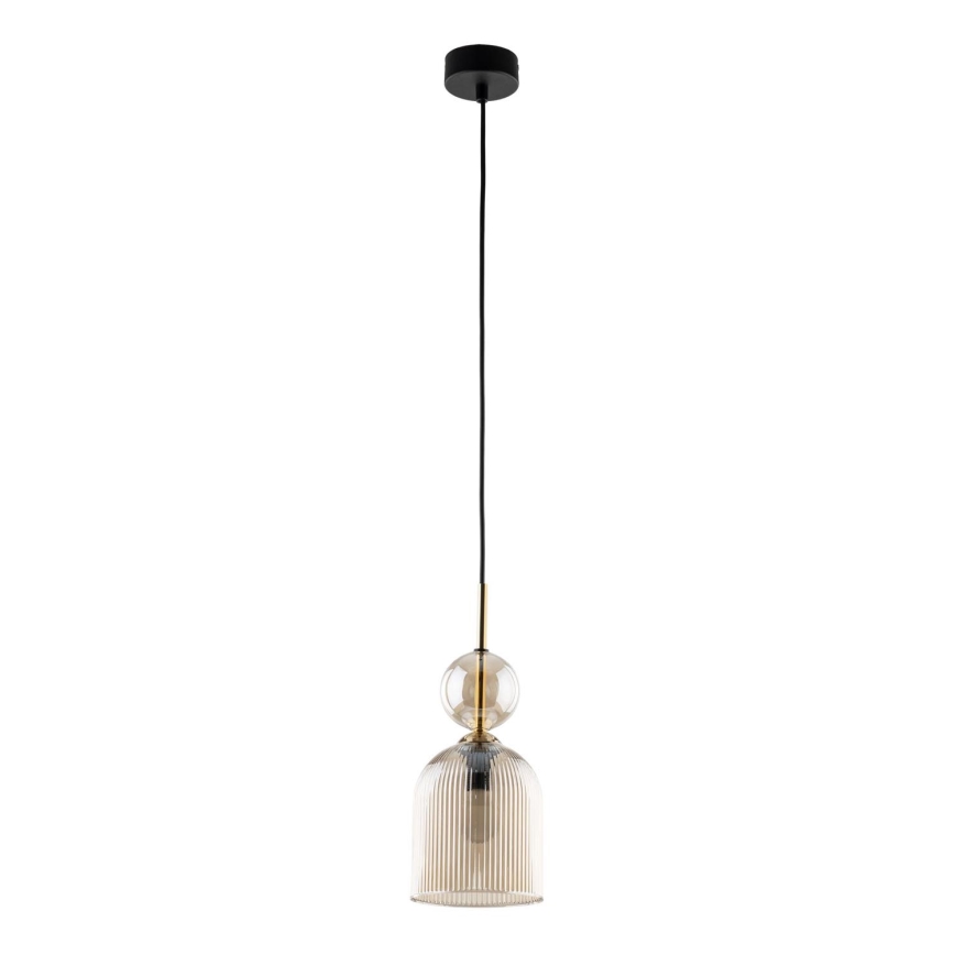 Pakabinamas šviestuvas ant laido SOPHIA 1xE14/10W/230V juoda/rūkinė smėlinė