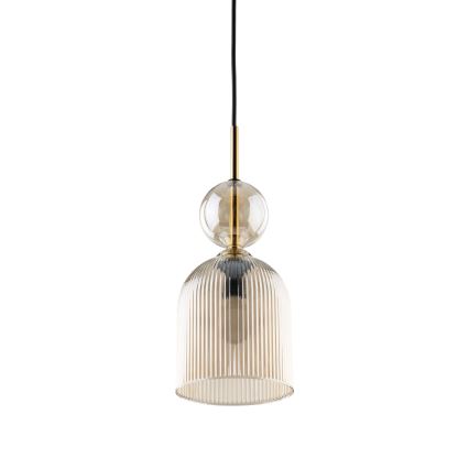 Pakabinamas šviestuvas ant laido SOPHIA 1xE14/10W/230V juoda/rūkinė smėlinė