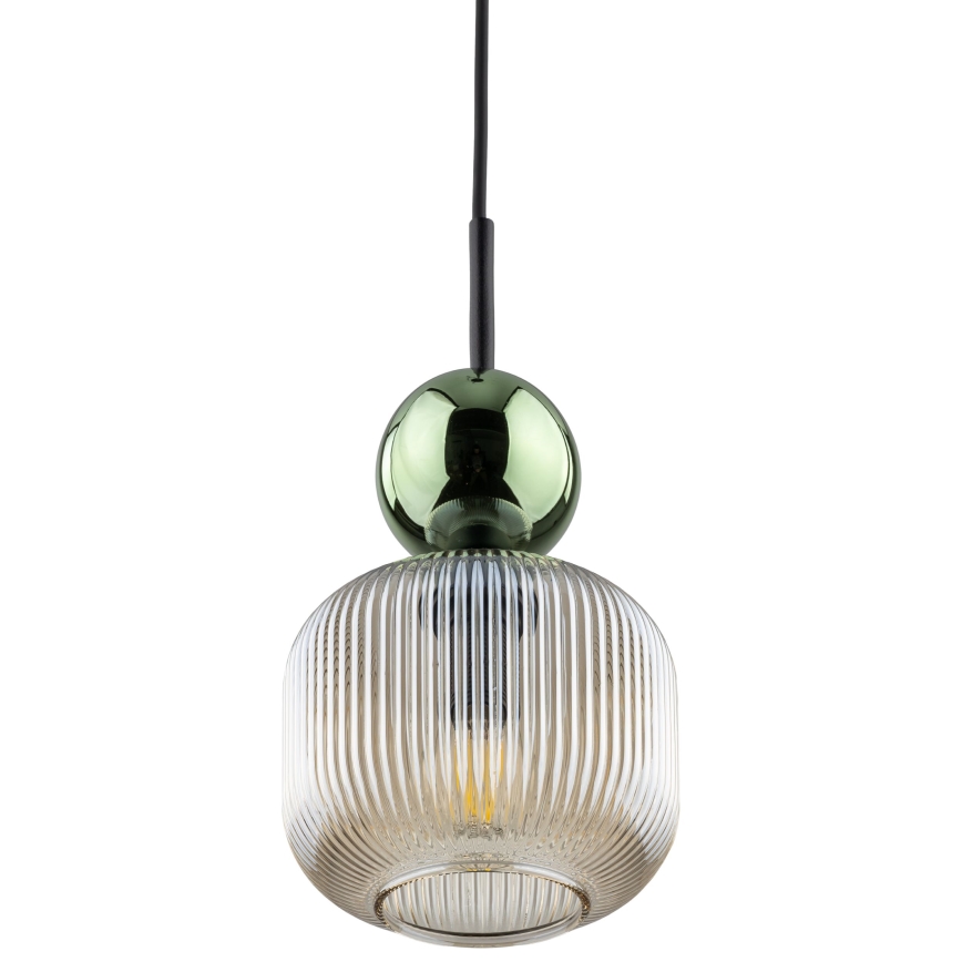 Pakabinamas šviestuvas ant laido SOPHIA 1xE14/10W/230V juoda/žalia/dūminė smėlio spalva
